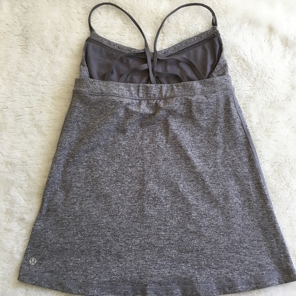 Lululemon Gray Tank Top Size 2 Racerback - Picture 3 of 5